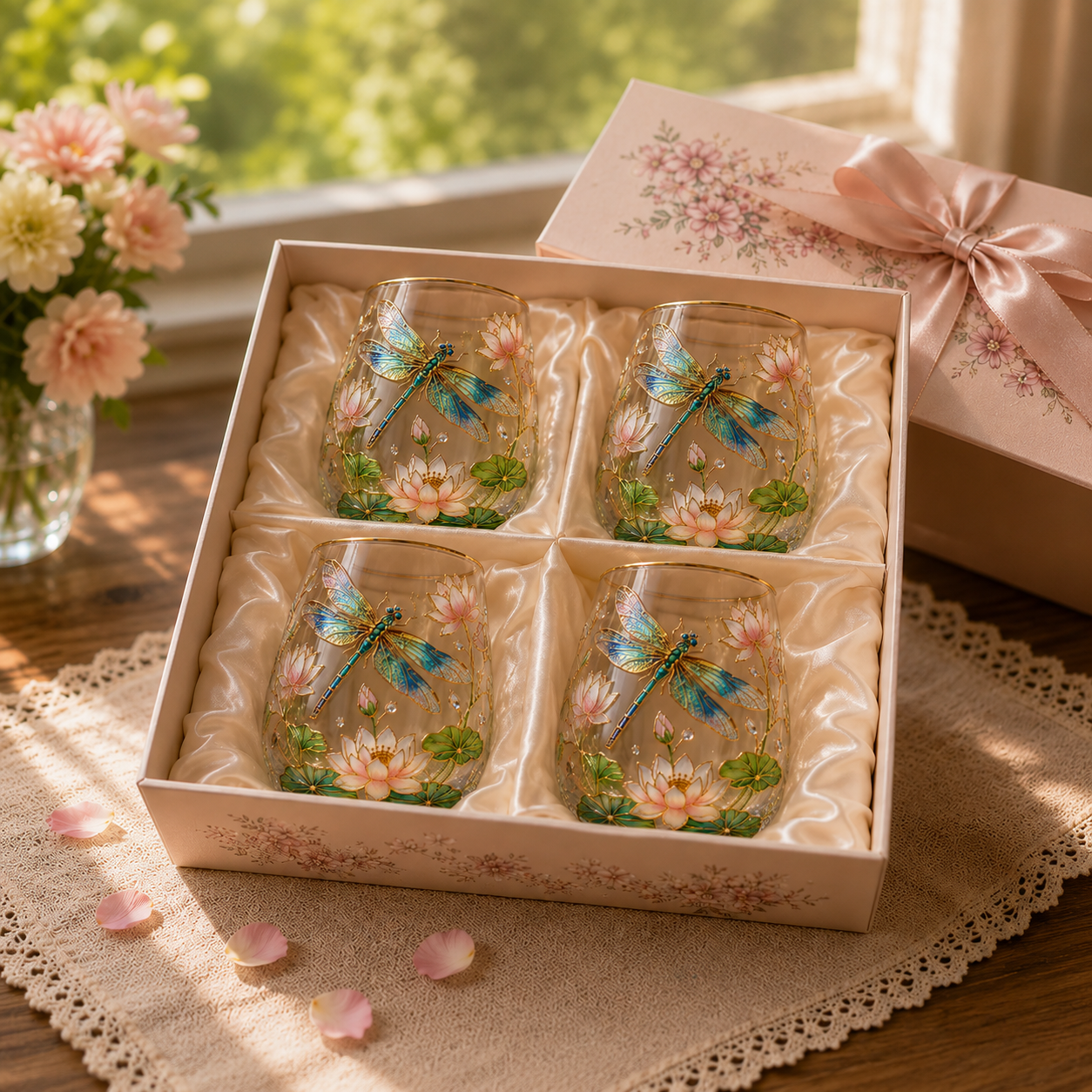 🌸🌿 Limited Edition 2026 Garden Morning Bliss Glass Tea Cup☀️☕