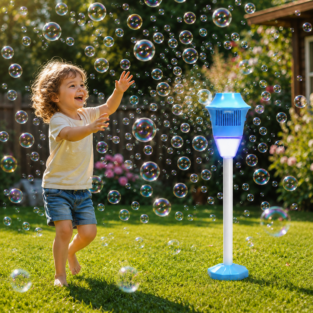 Automatic Bubble Torch with Lights & Music