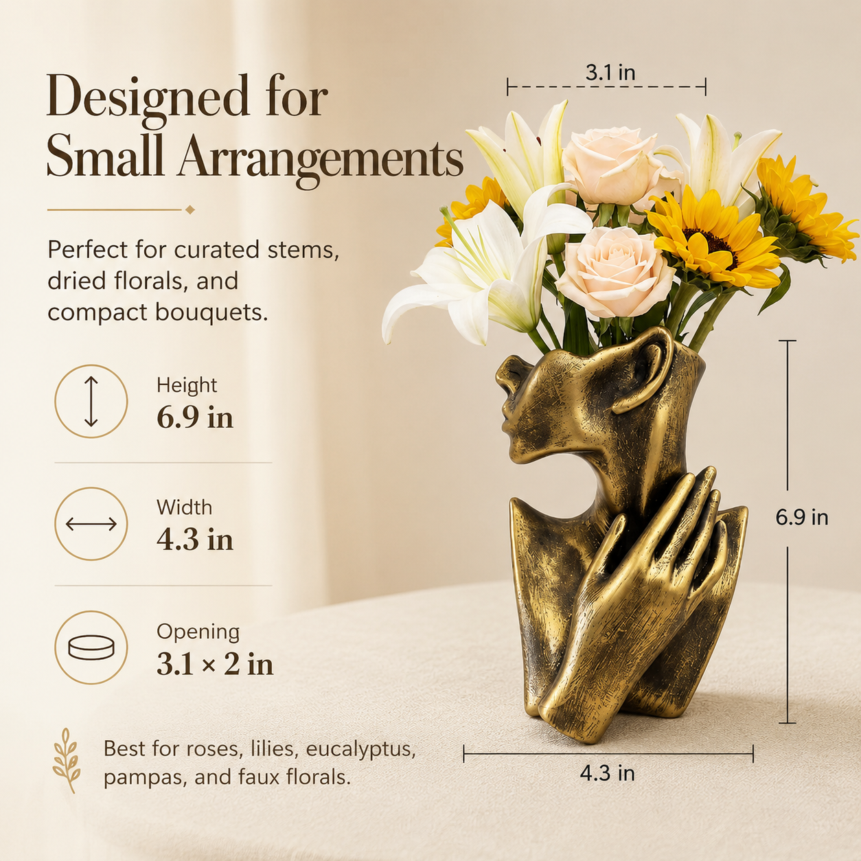 Self-Love Sculpture Vase