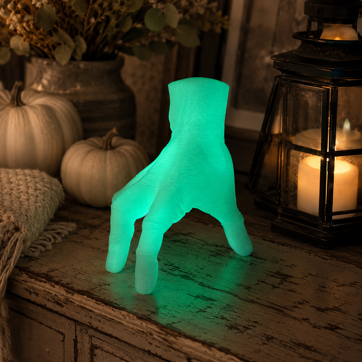 Glow Haunted Hand Decor