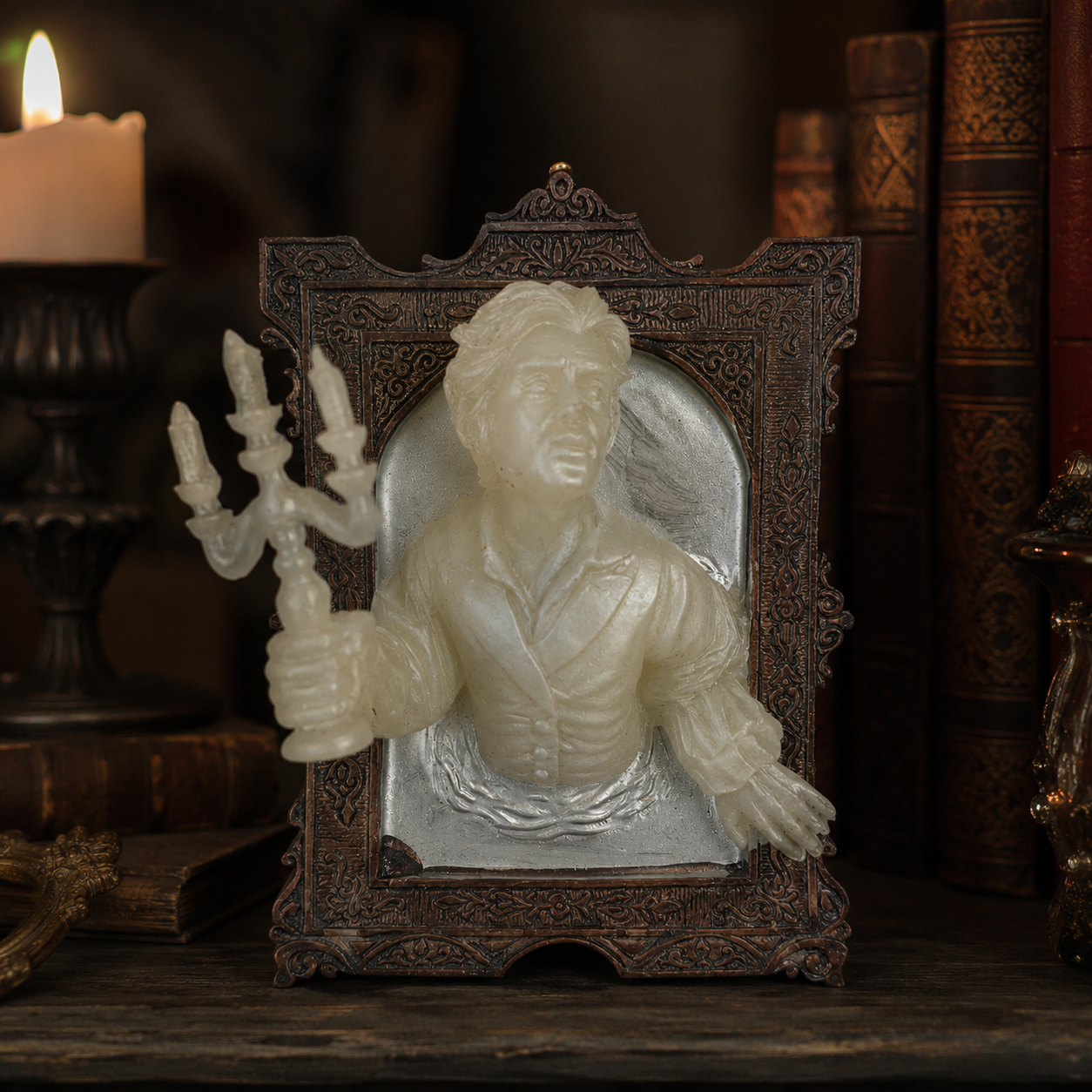 Glow-in-the-Dark Haunted Portrait – Gothic Wall Decor