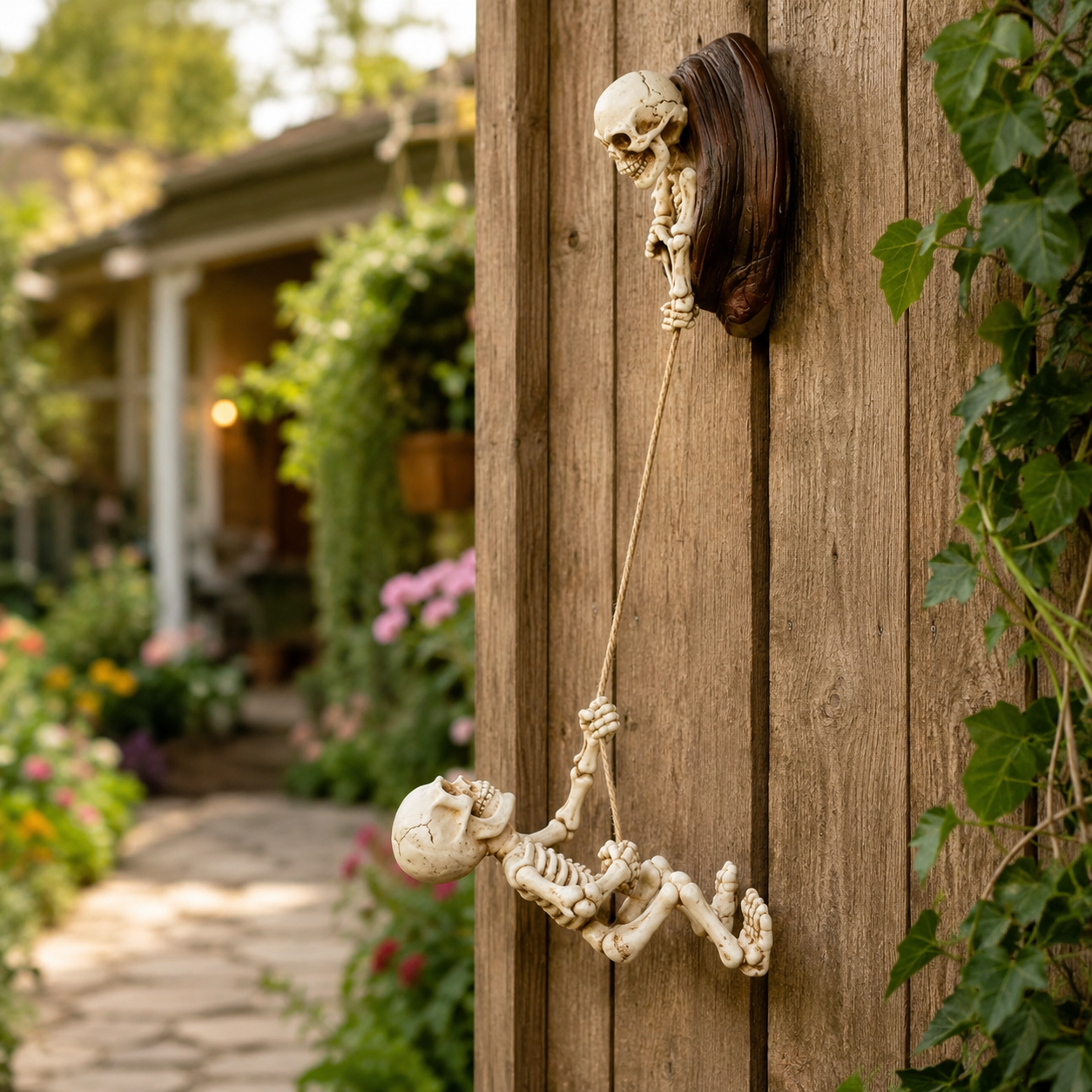 Swinging Skeleton Tree Decor
