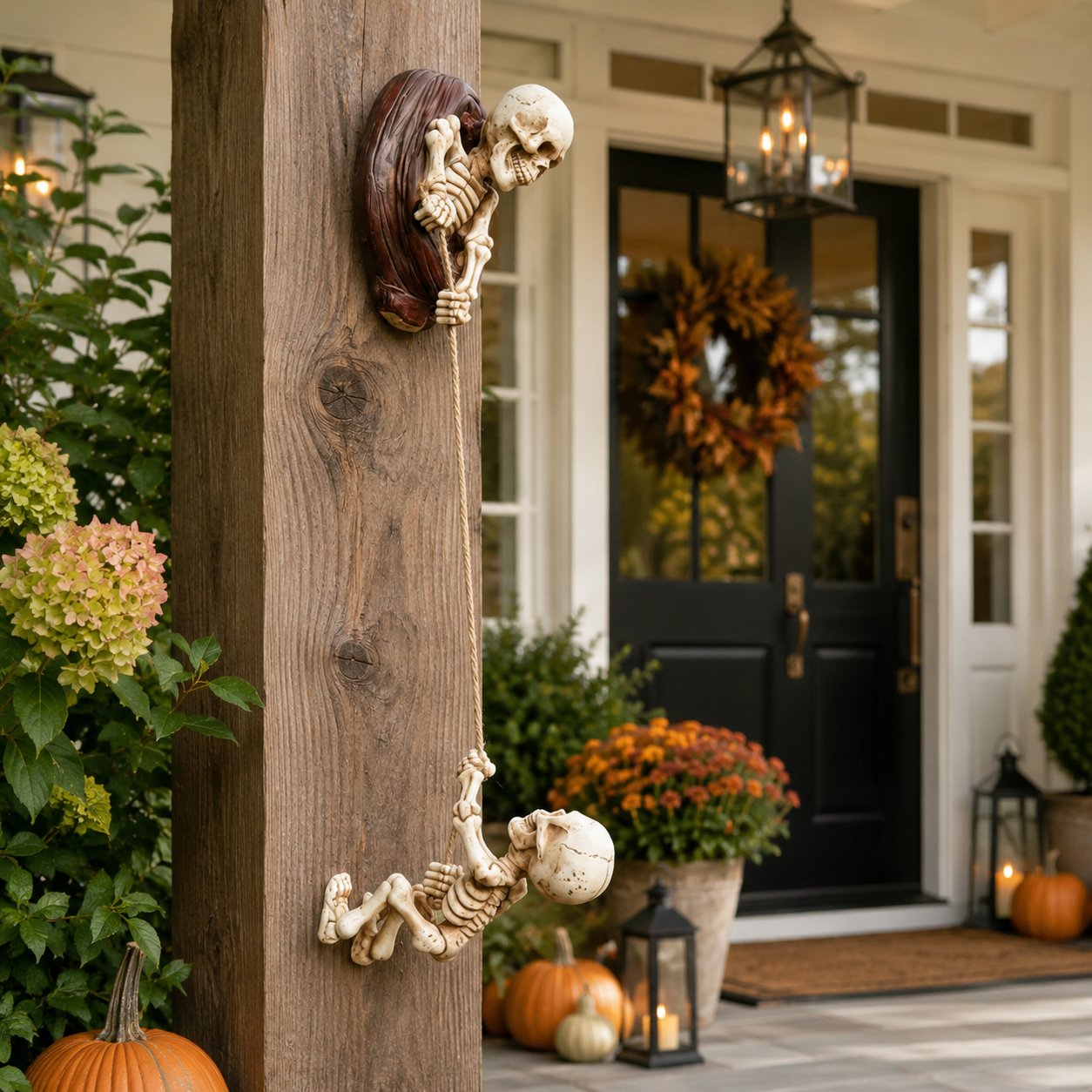 Swinging Skeleton Tree Decor