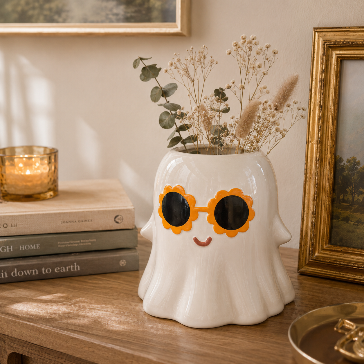 Sunflower Sunglasses Ghost Vase