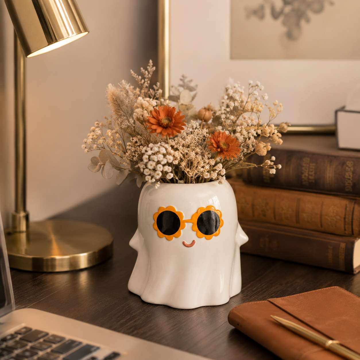 Sunflower Sunglasses Ghost Vase