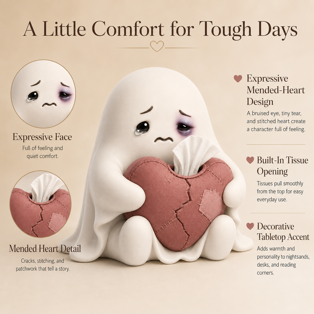 Comfort Ghost Tissue Holder