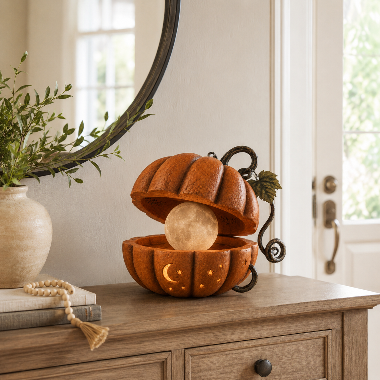 Enchanted Pumpkin Moon Lamp