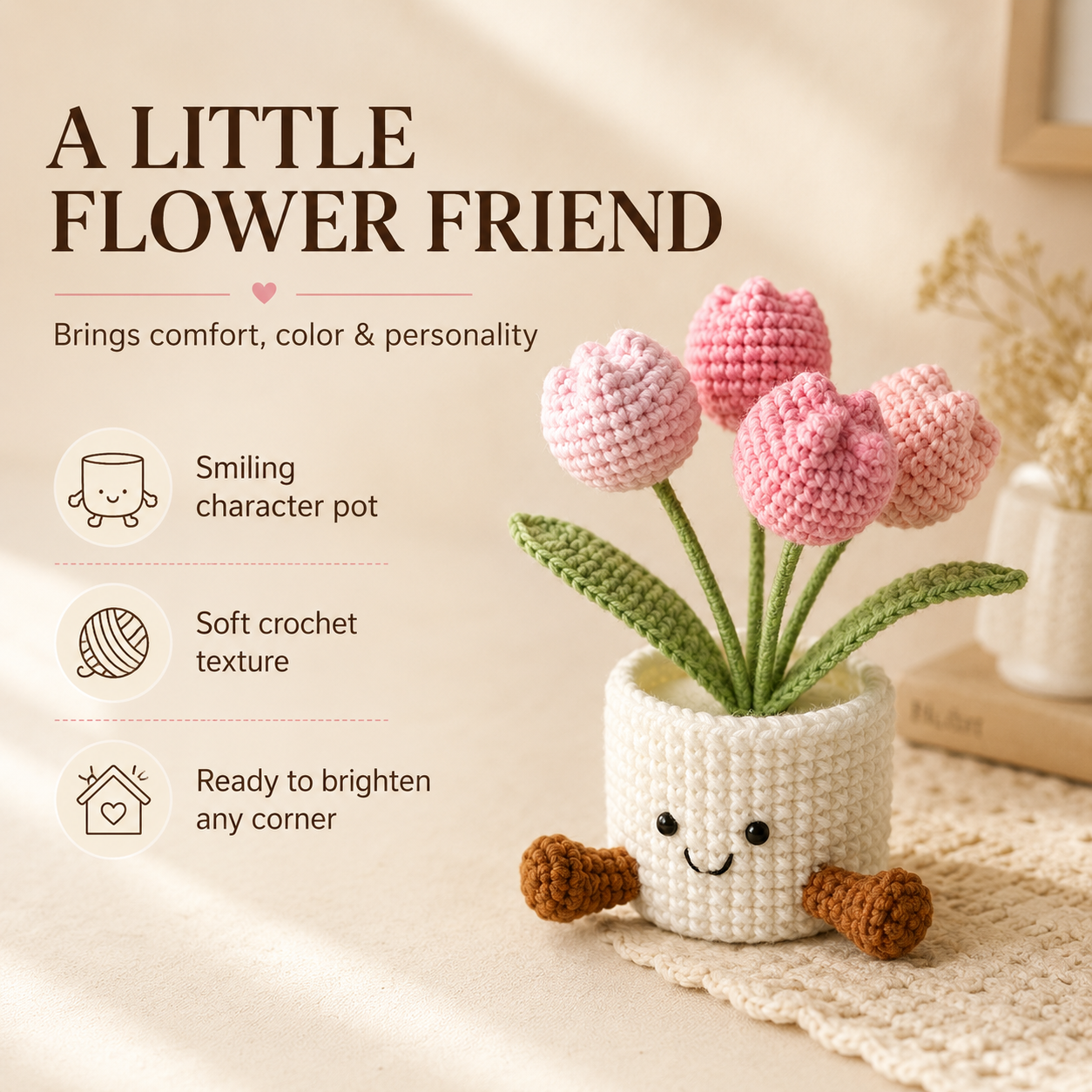 Little Bloom Buddy Flower Pot Decor