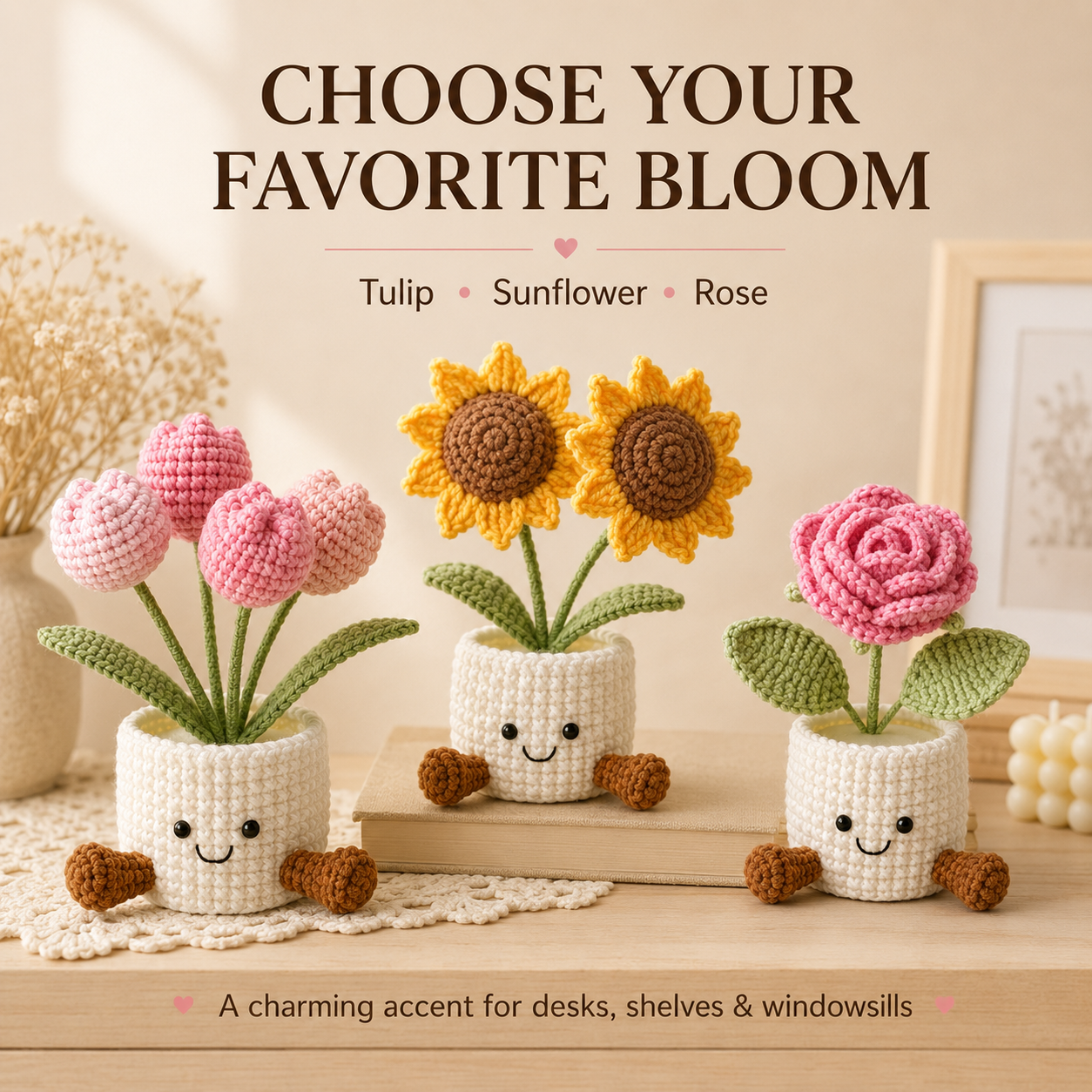 Little Bloom Buddy Flower Pot Decor