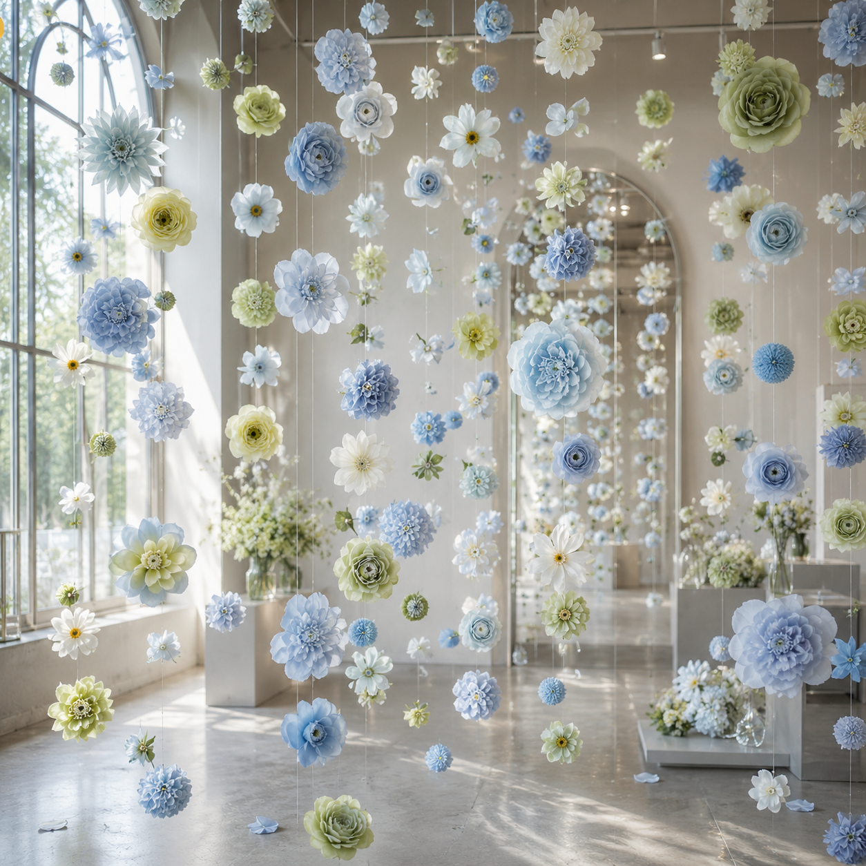 Suspended Bloom Garden Curtain