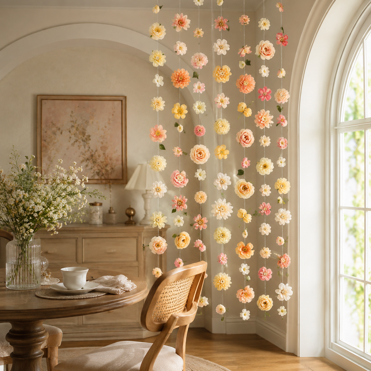 Suspended Bloom Garden Curtain