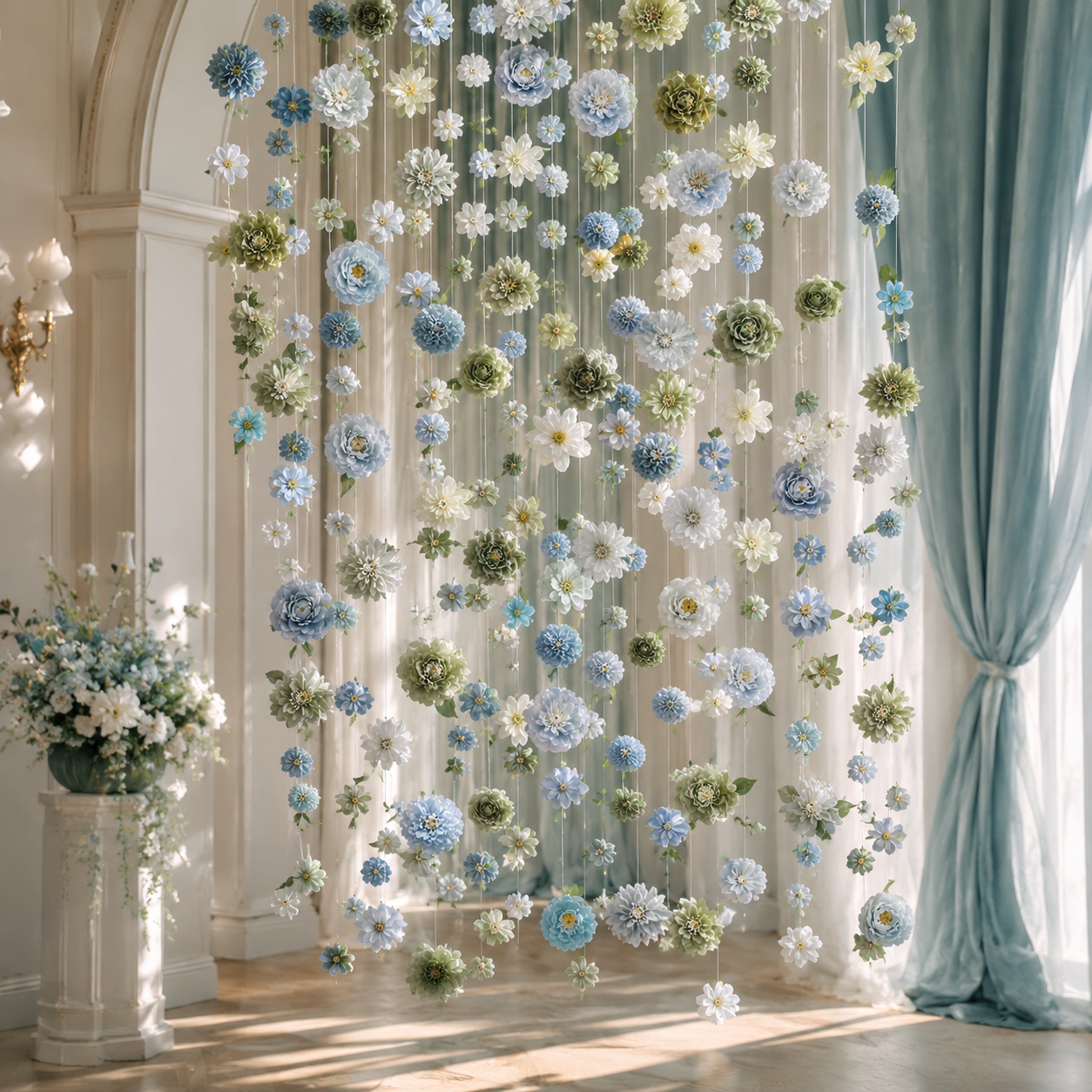 Suspended Bloom Garden Curtain