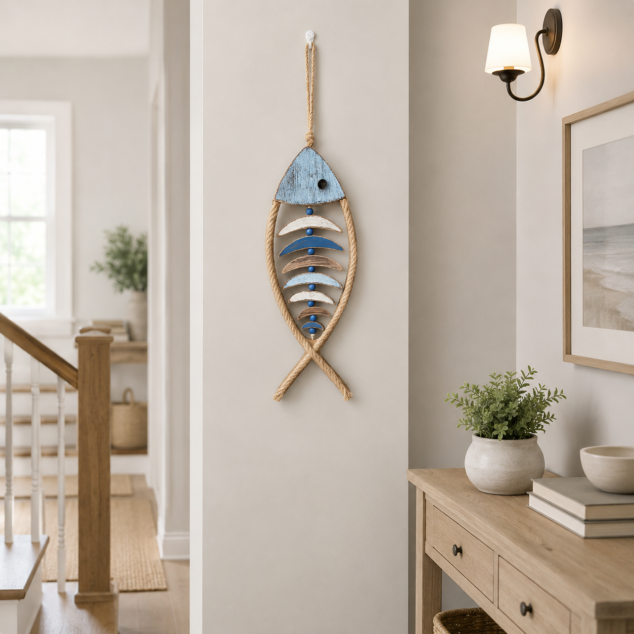 Harbor Relic Wooden Fishbone Wall Decor