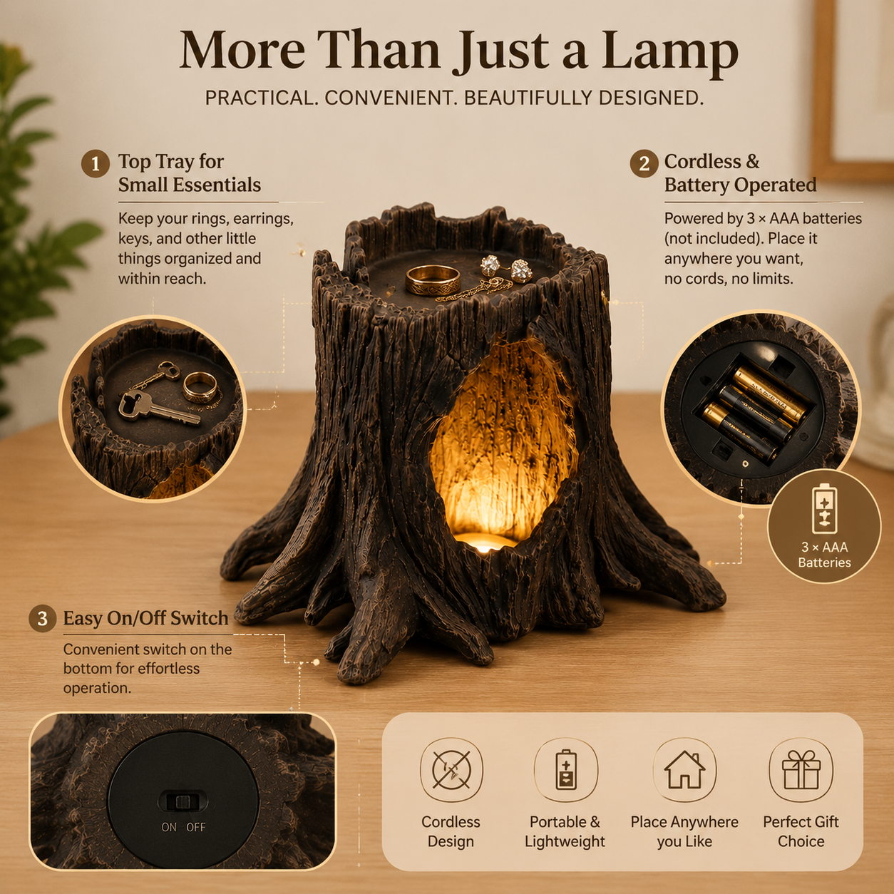 Hollow Tree Glow Lamp
