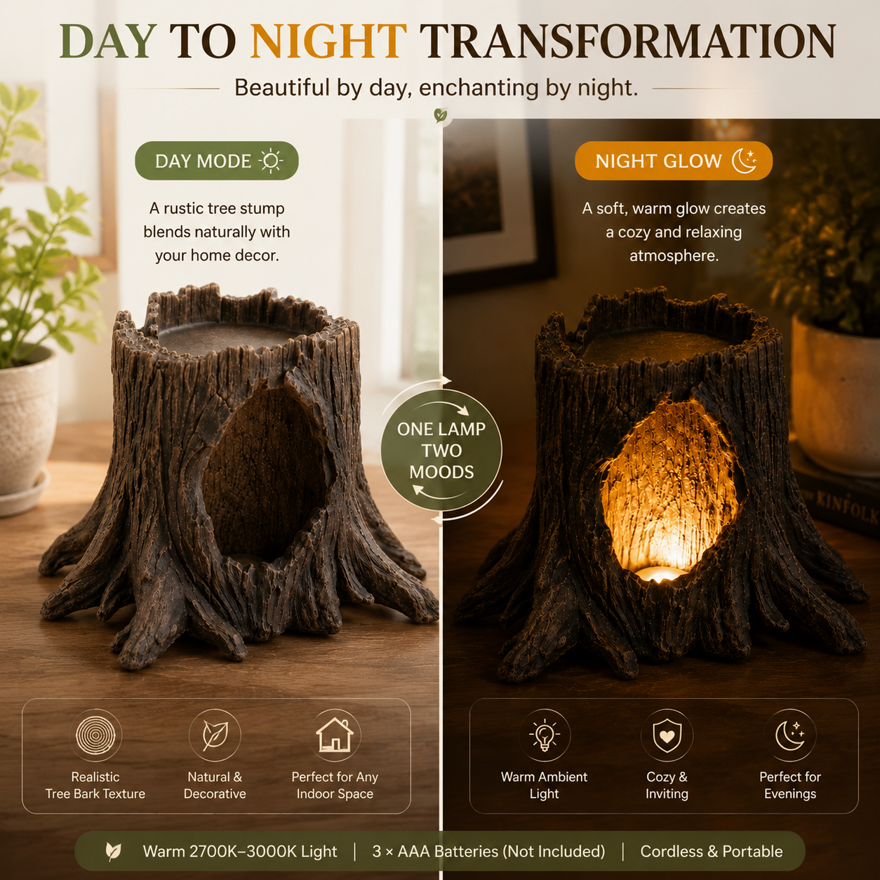 Hollow Tree Glow Lamp
