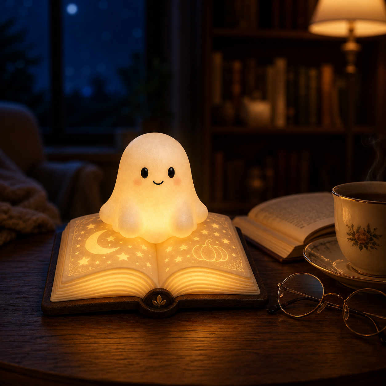 Glowing Ghost Storybook Accent Lamp