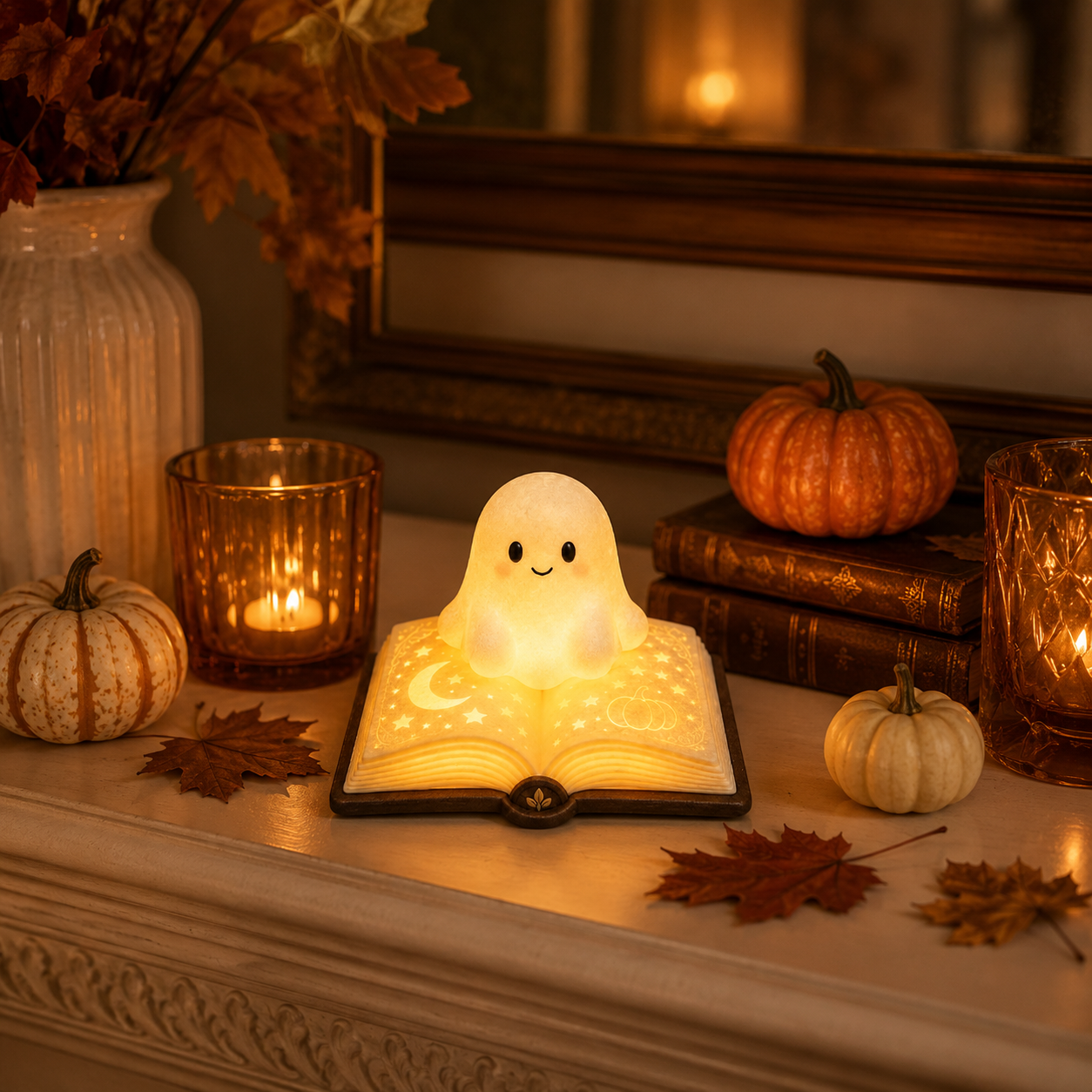 Glowing Ghost Storybook Accent Lamp