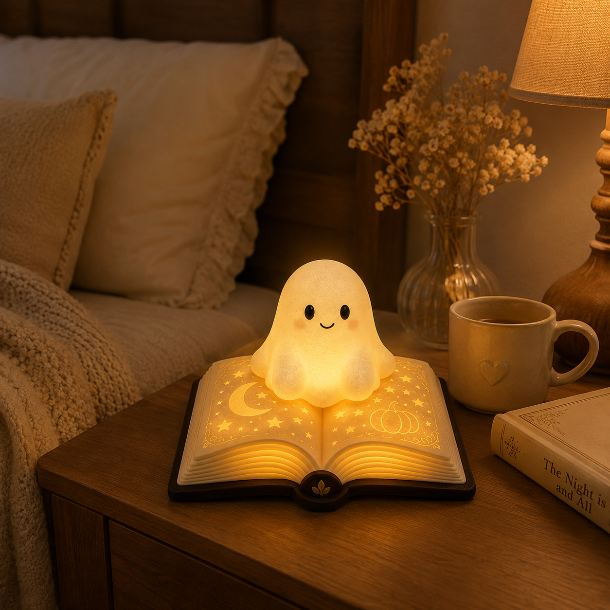Glowing Ghost Storybook Accent Lamp