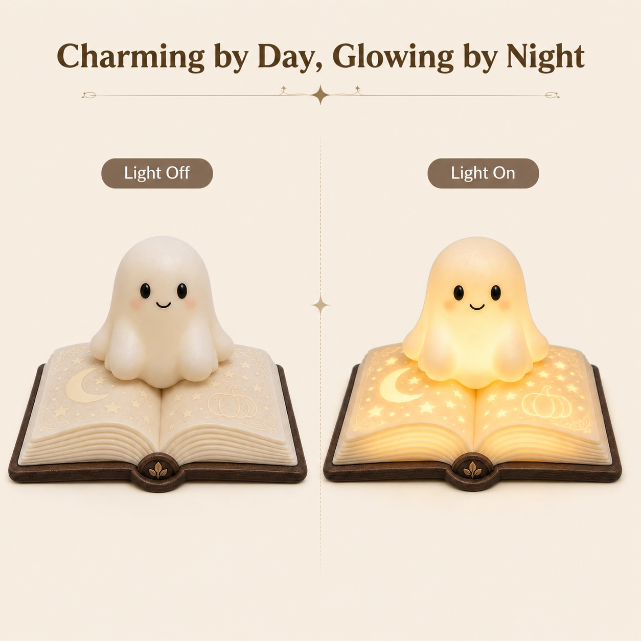 Glowing Ghost Storybook Accent Lamp
