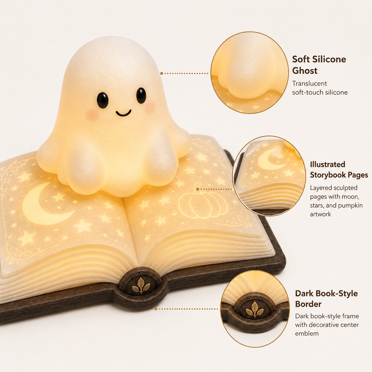 Glowing Ghost Storybook Accent Lamp