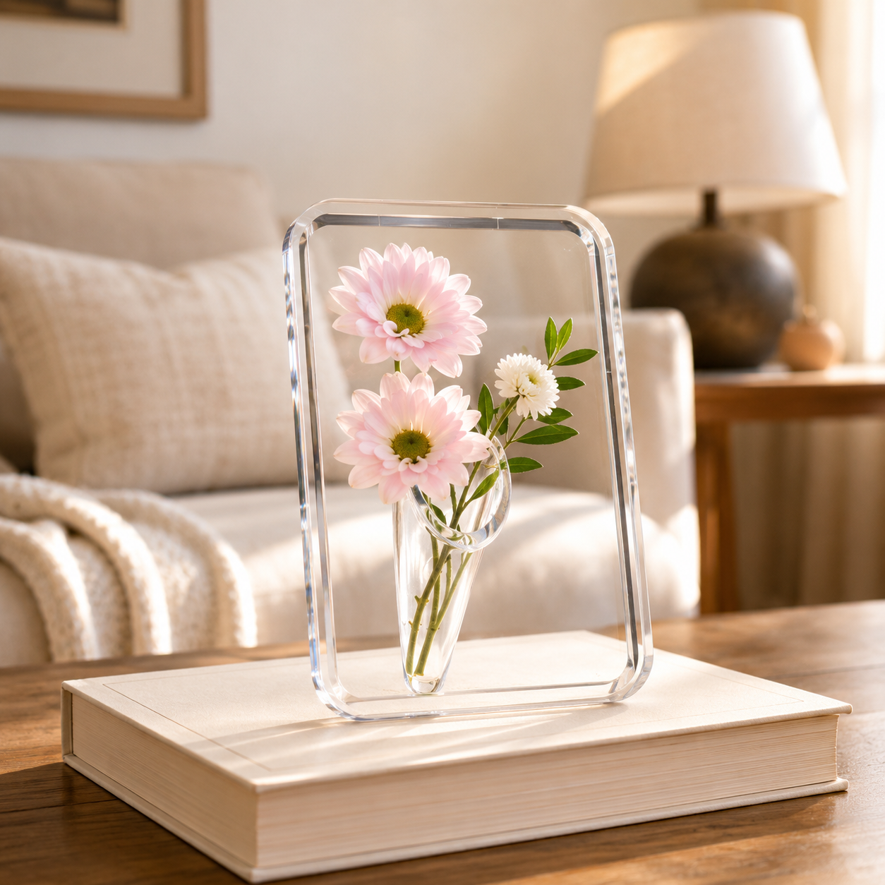 Clear Acrylic Picture Frame Vase