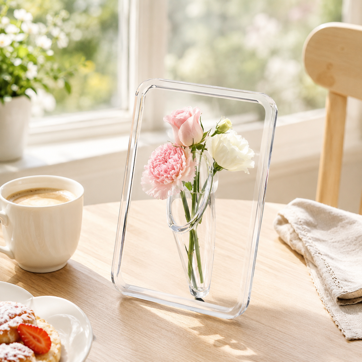 Clear Acrylic Picture Frame Vase