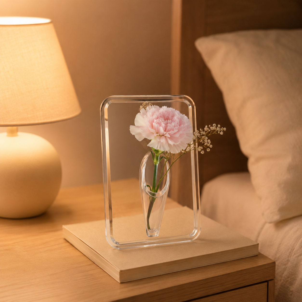 Clear Acrylic Picture Frame Vase