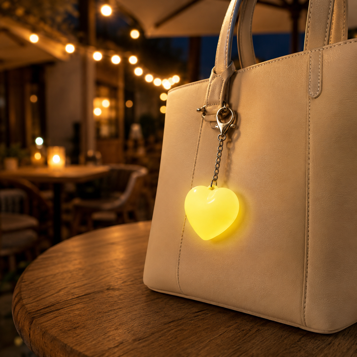 Rechargeable Touch Night Light Keychain, Cute Heart/Paw/Cloud Bag Light for Purse, Backpack, Keys & Travel