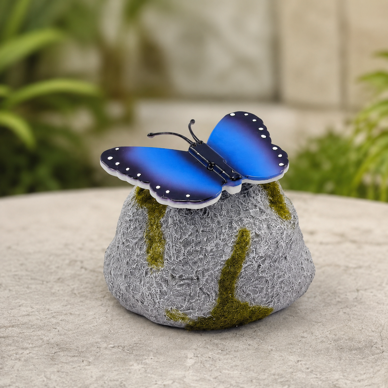 Glowing Butterfly Solar Rock Light for Garden Pathway Decor