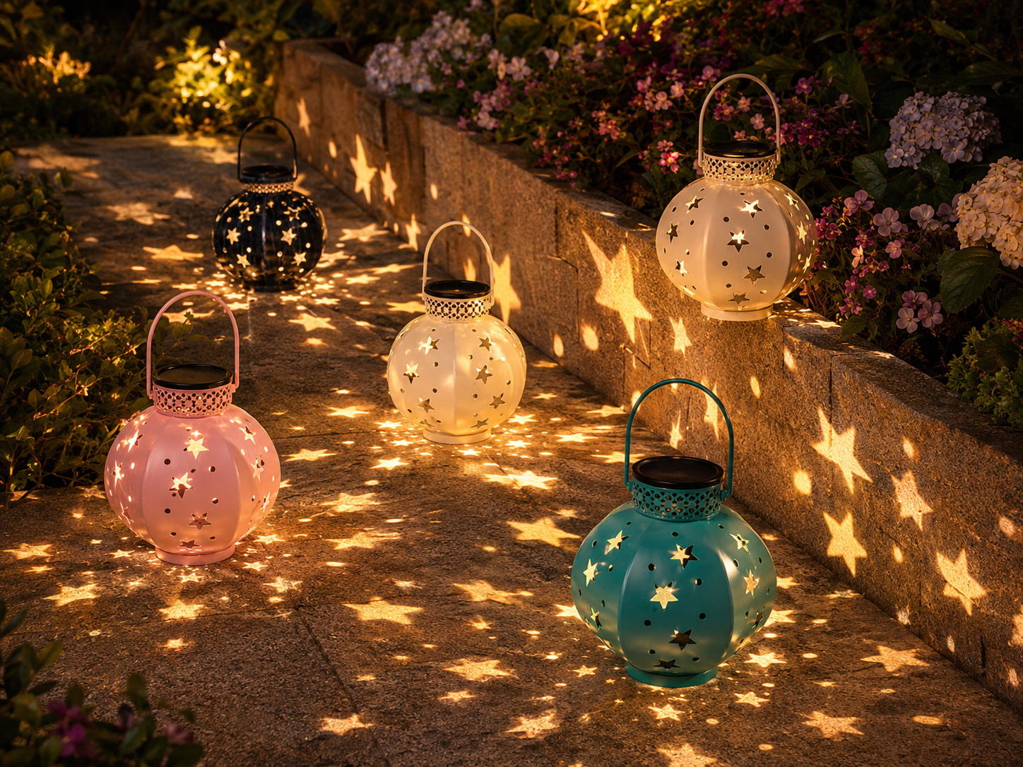 Solar-Powered Star Lantern – Outdoor Decorative LED Lantern for Garden, Patio, Pathway