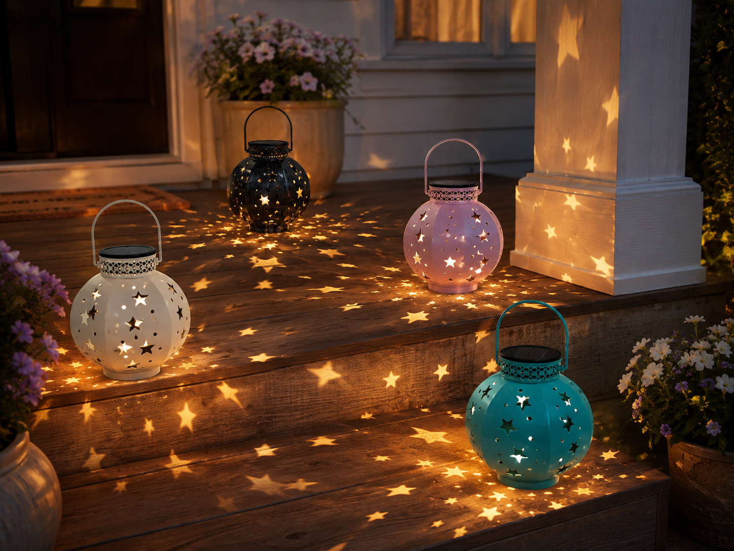 Solar-Powered Star Lantern – Outdoor Decorative LED Lantern for Garden, Patio, Pathway