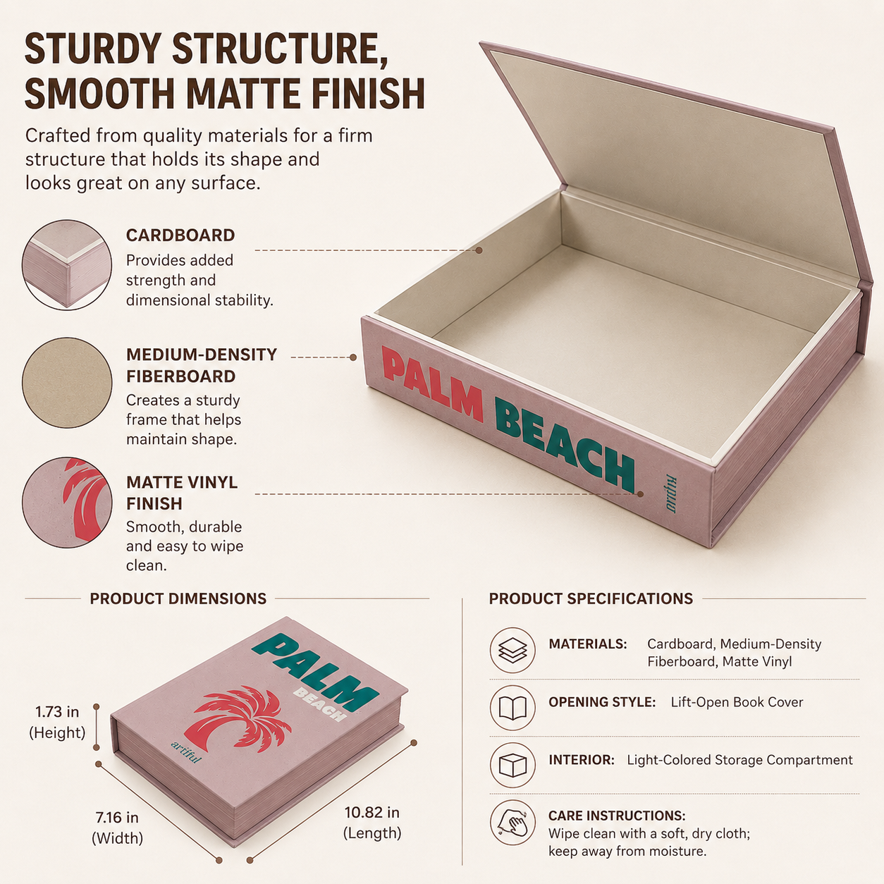 Decorative Book Storage Box