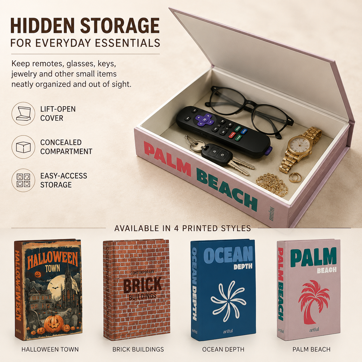 Decorative Book Storage Box
