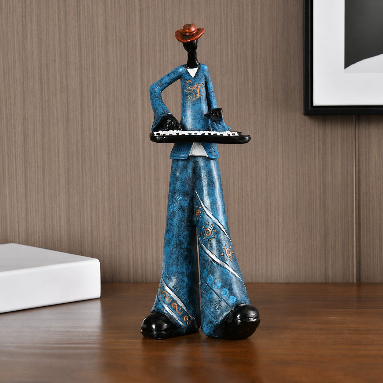 Abstract Jazz Musician Resin Figurine