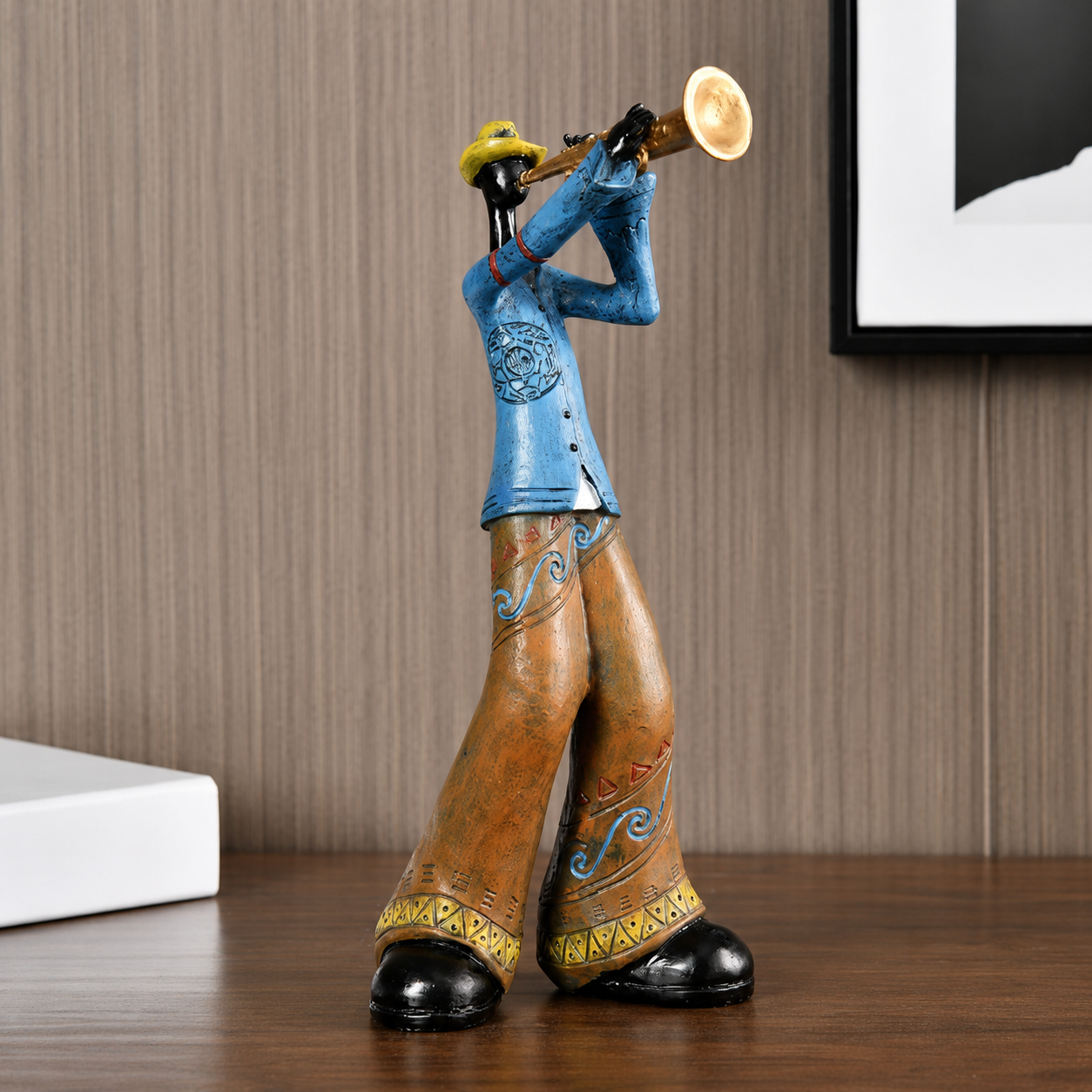 Abstract Jazz Musician Resin Figurine