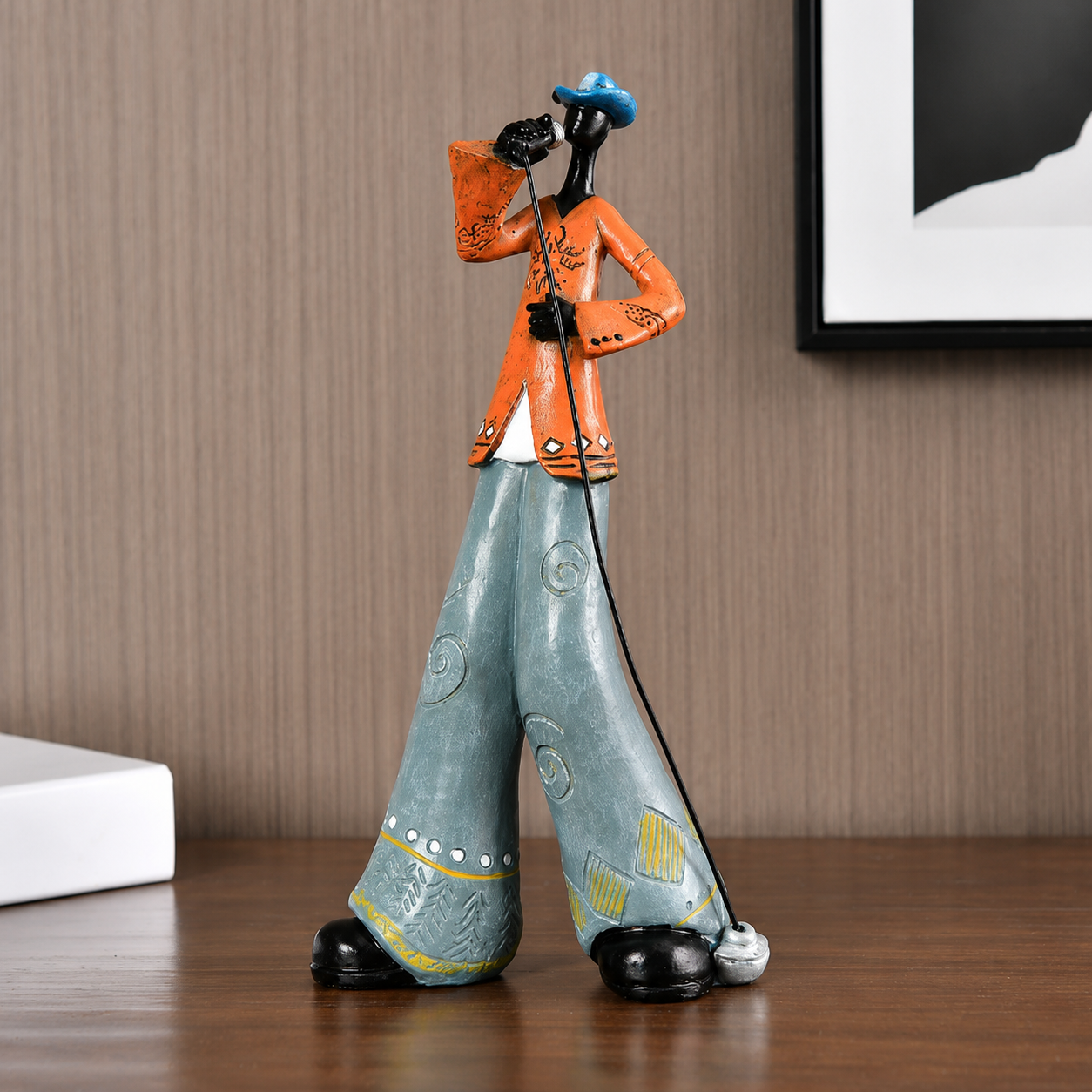 Abstract Jazz Musician Resin Figurine