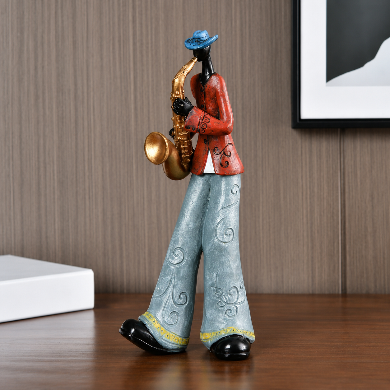 Abstract Jazz Musician Resin Figurine