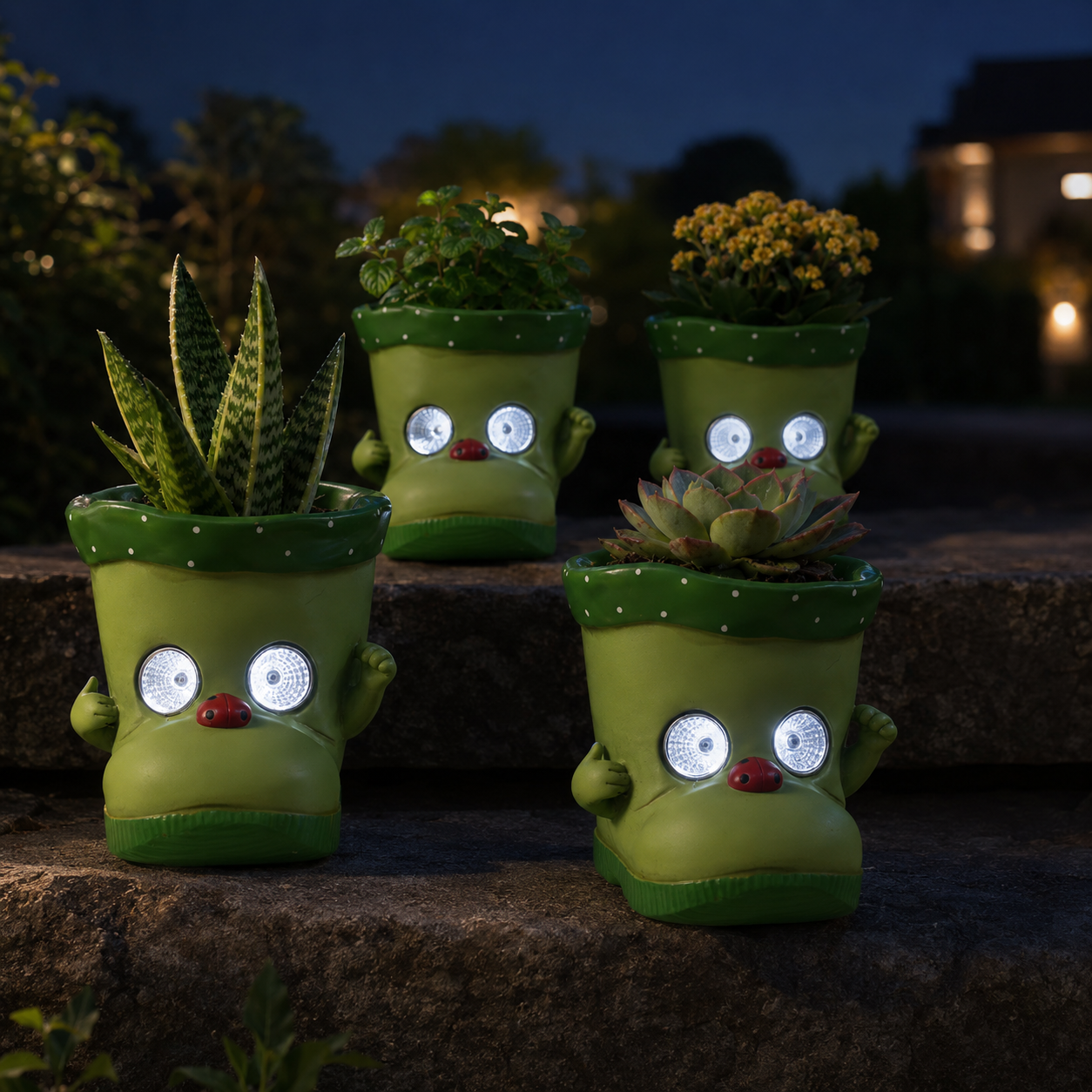 Solar Light-Up Boot Face Planter