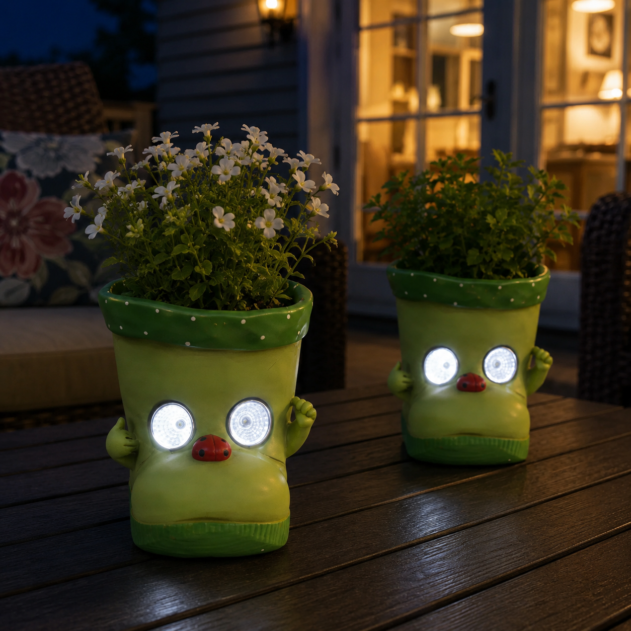Solar Light-Up Boot Face Planter