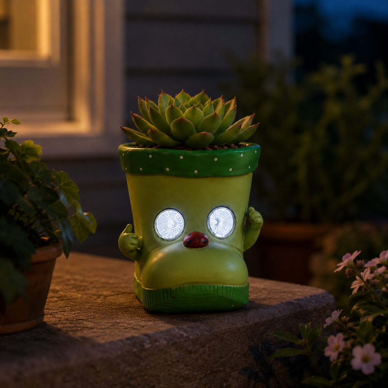 Solar Light-Up Boot Face Planter
