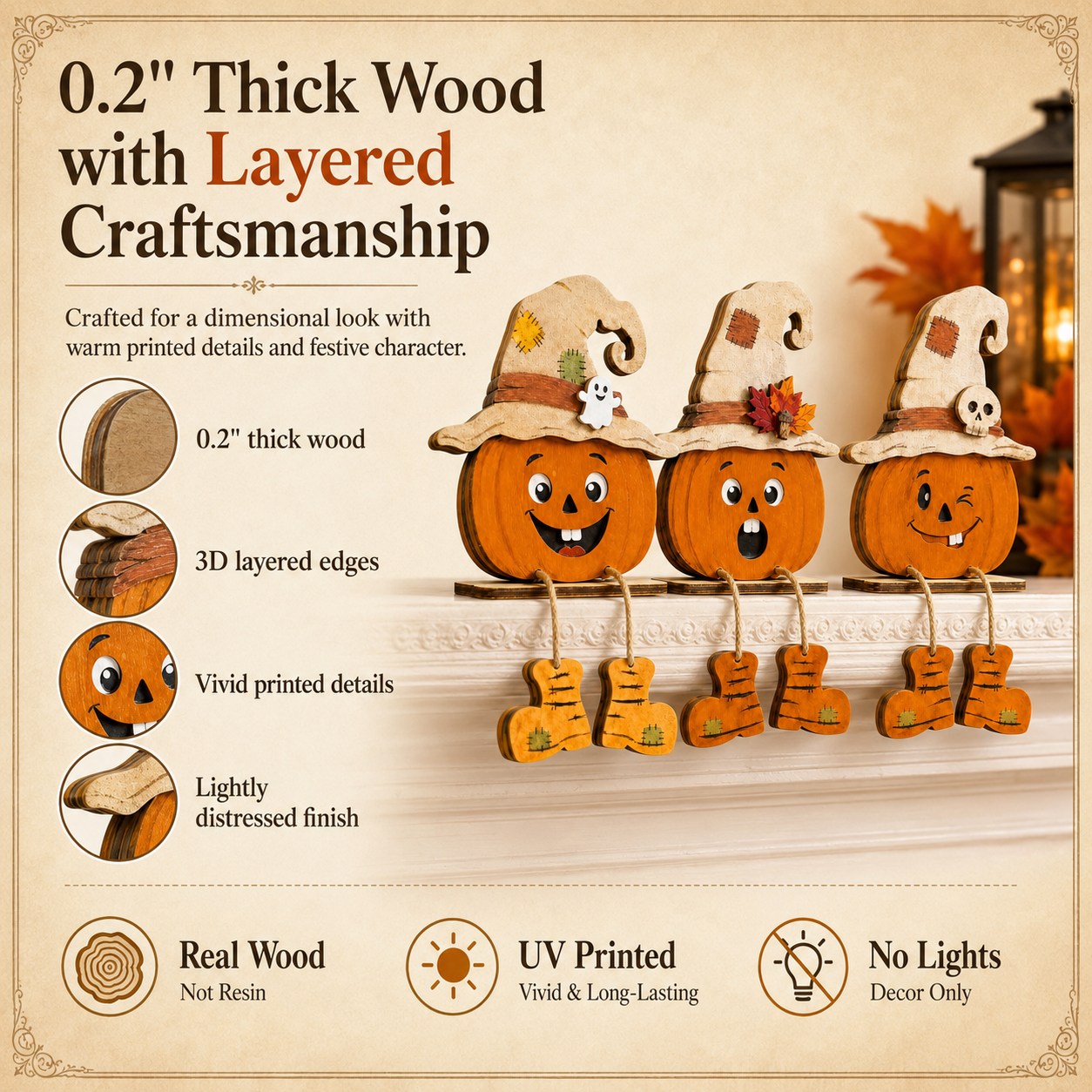 Halloween Pumpkin Shelf Sitters