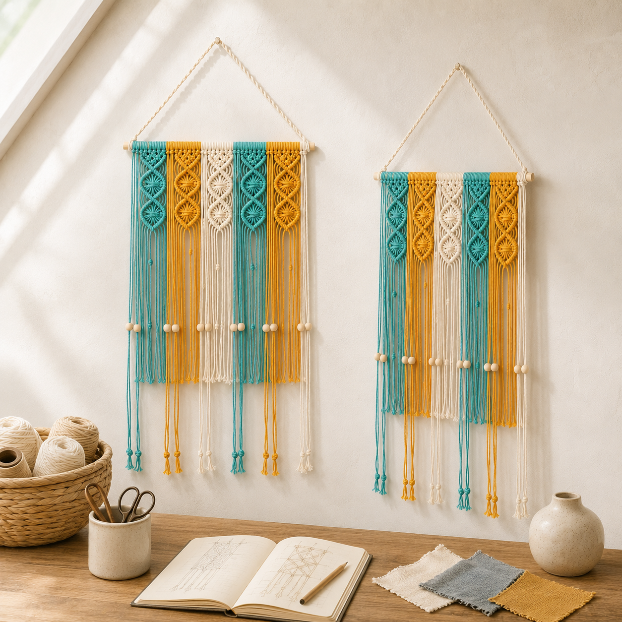 Handwoven Macramé Book Holder
