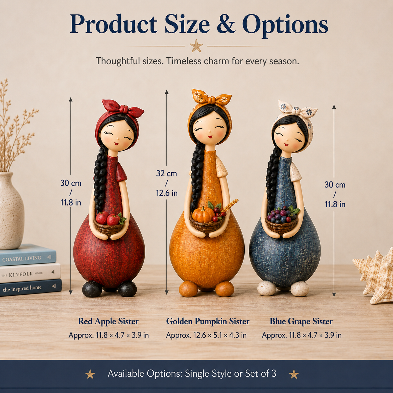 Harvest Sisters Figurines