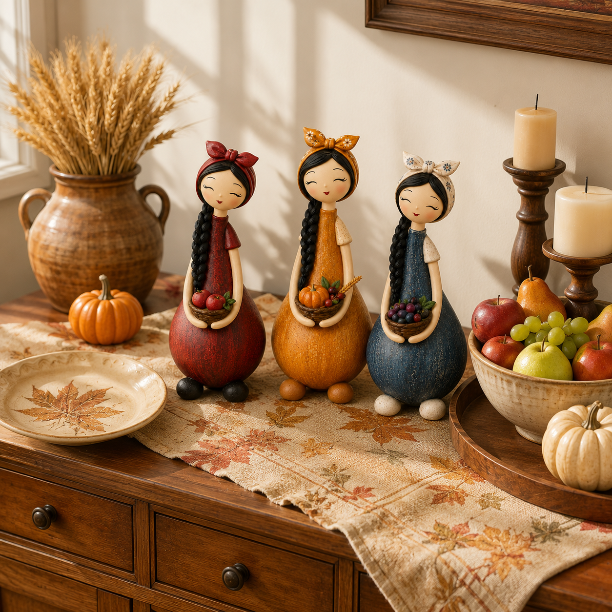 Harvest Sisters Figurines