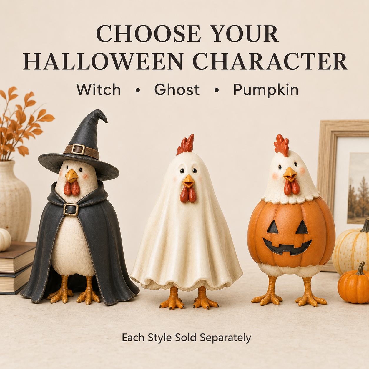 Halloween Chicken Decor