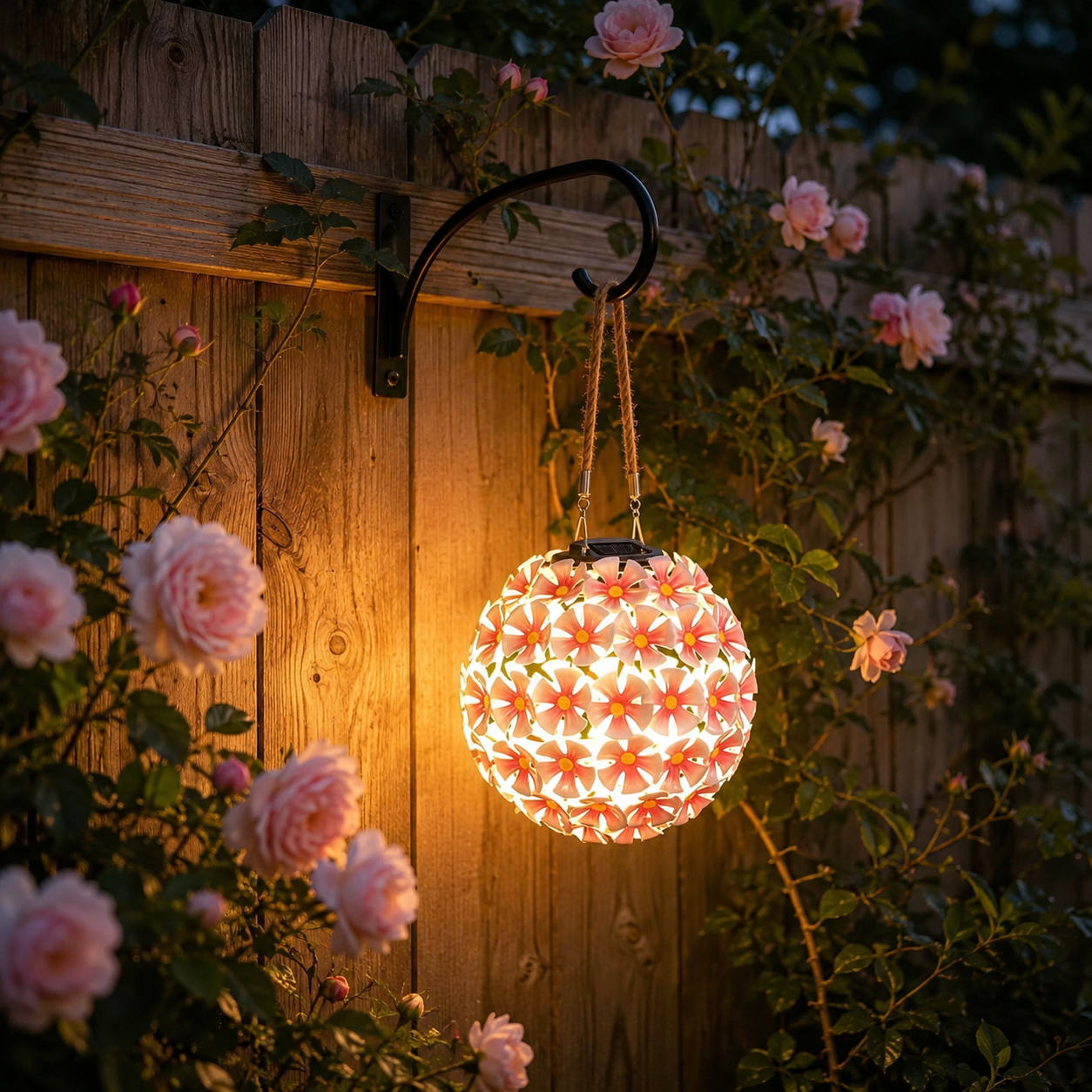 Solar Flower Hanging Lantern