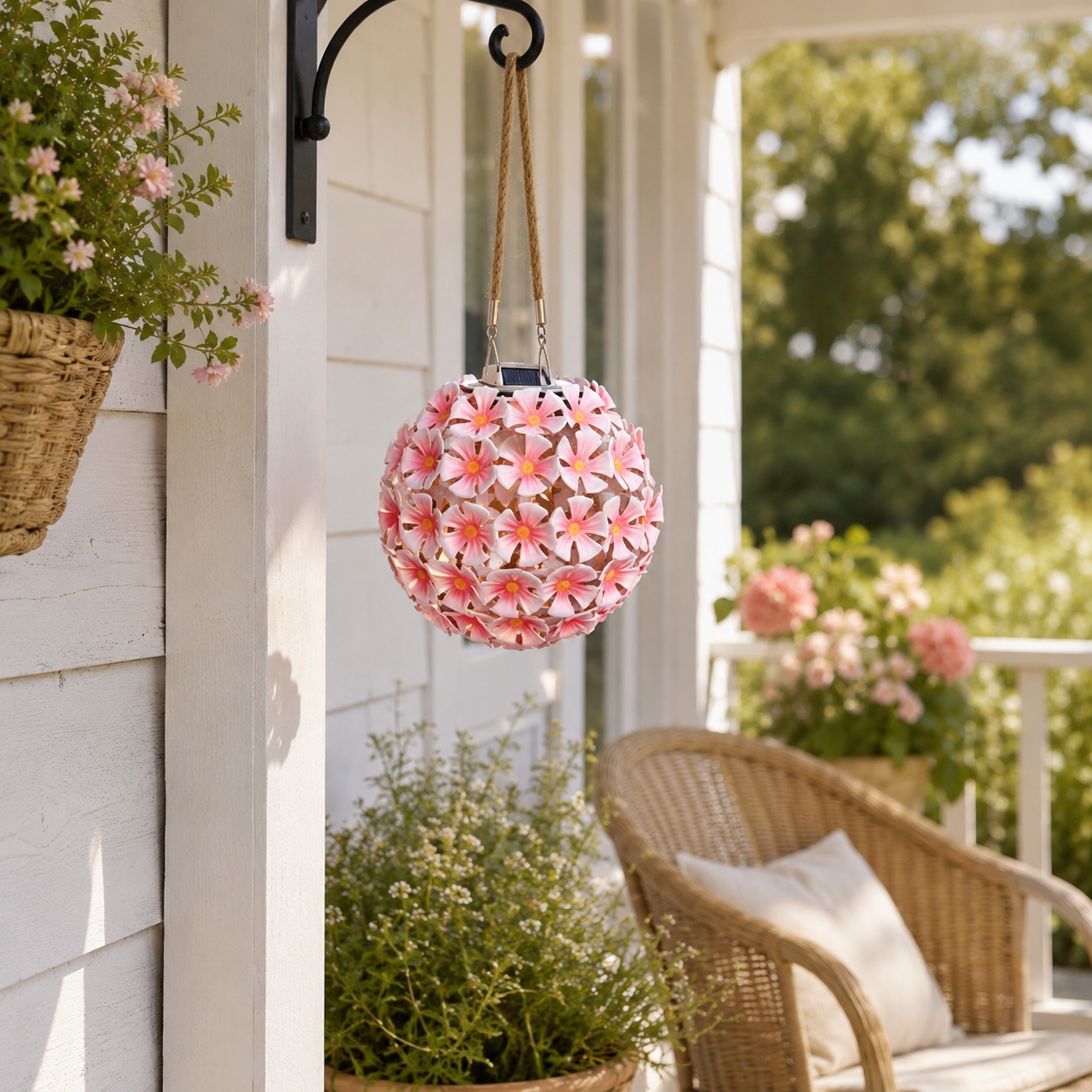 Solar Flower Hanging Lantern