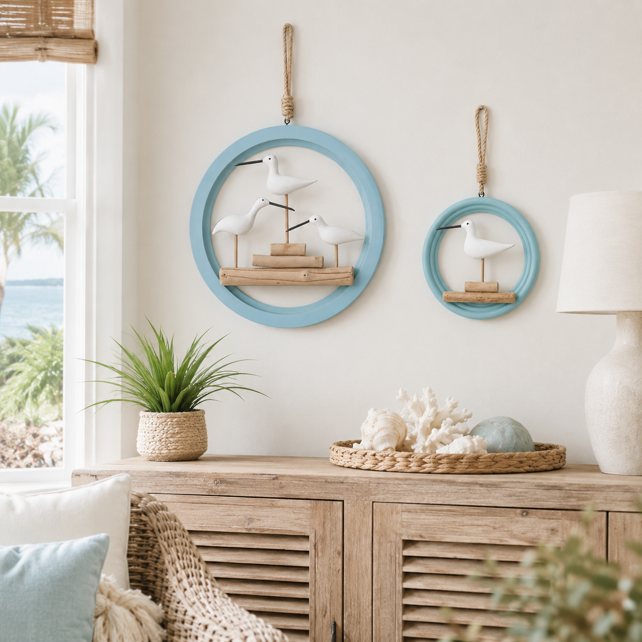 Lighted Seabird Wall Decor