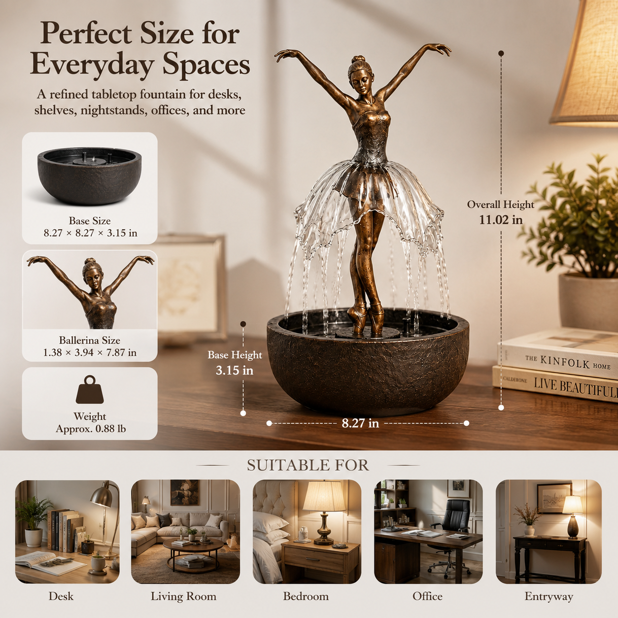 Ballerina Tabletop Fountain