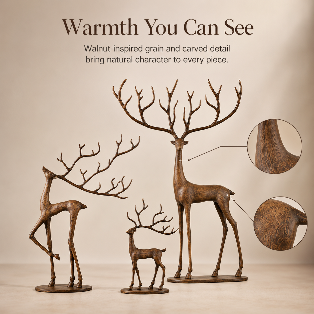 Woodland Grace Deer Family Set